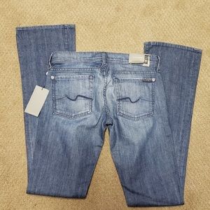 NWT 7 For All Man Kind Rocker Jeans Size 27